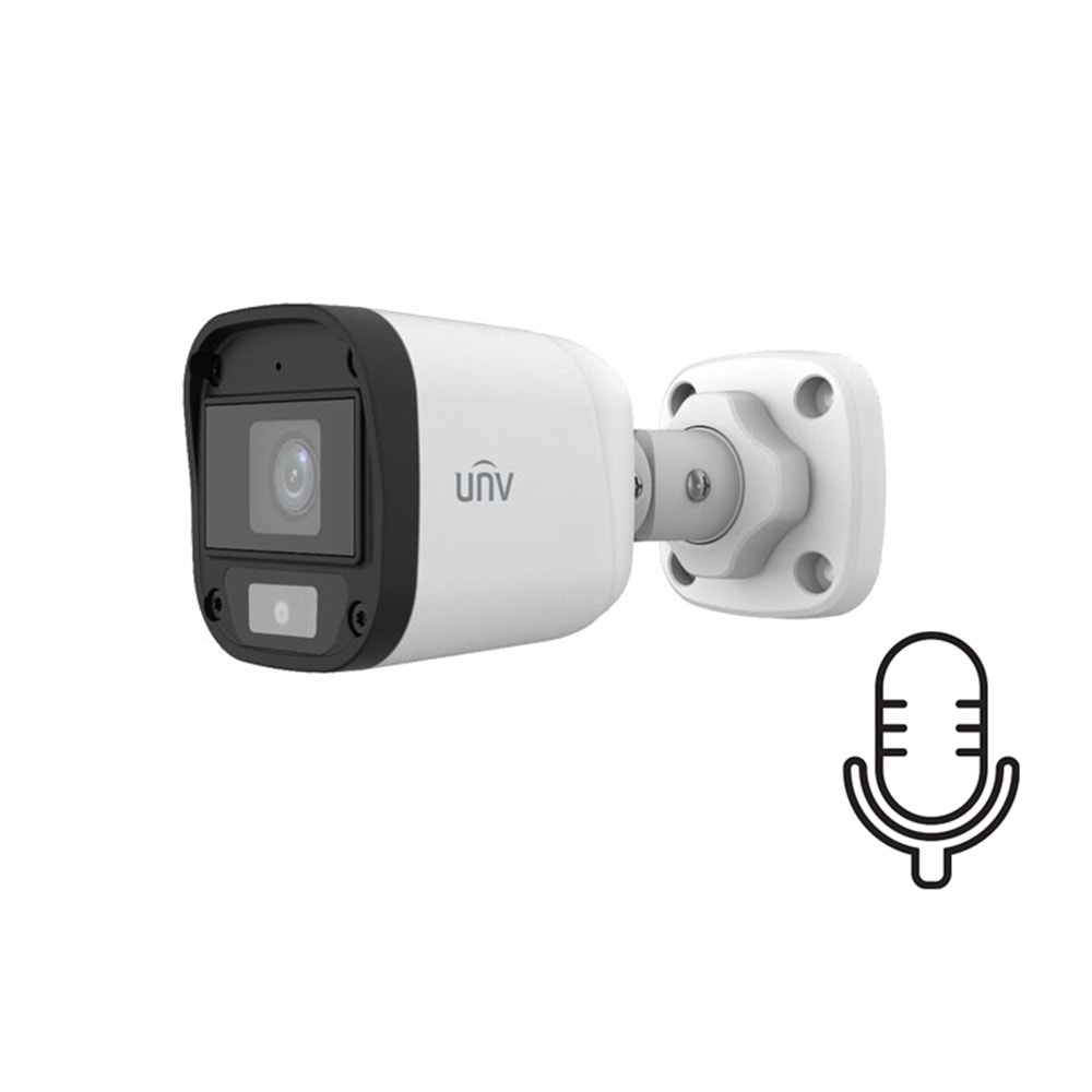 UNV Uniview UAC-B112-AF28 2MP 2.8mm Sabit Lens 20m IR Sesli Bullet Analog Kamera