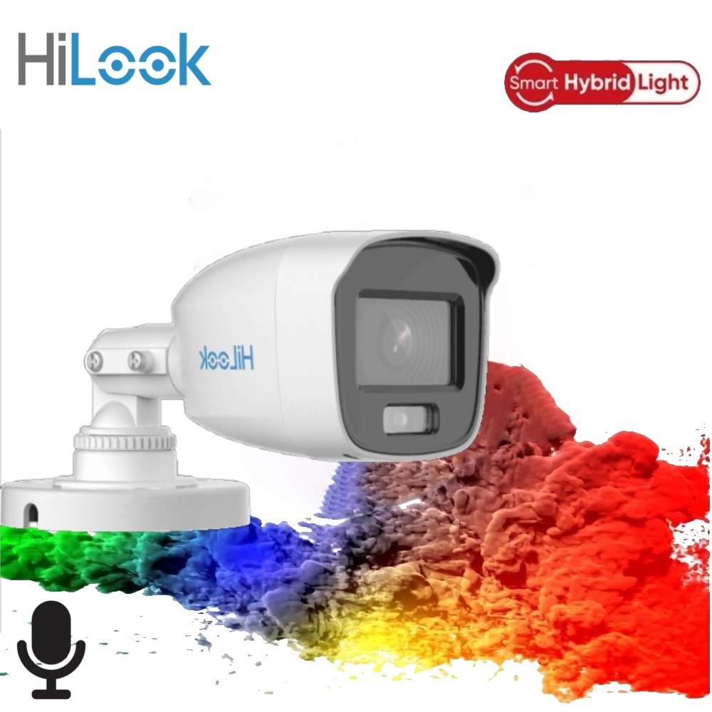 Hilook THC-B127-LPS 2MP 2,8mm Dual Light Bullet Kamera(20Mt)(Sesli)