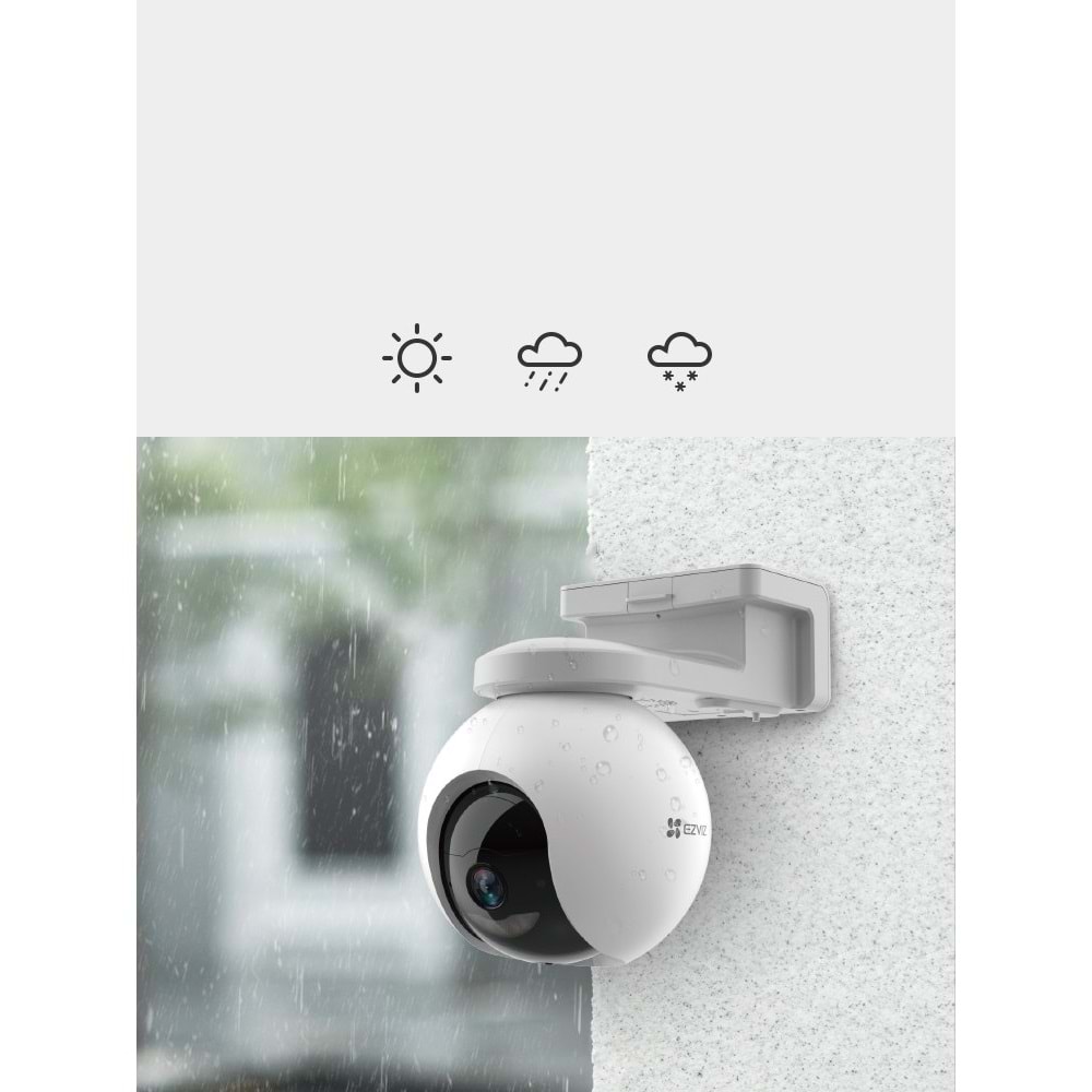 Ezviz CS-HB8 4MP Wi-Fi Bataryalı PT Kamera(Çift Yönlü Konuşma)(Solar İlave Edilebilir.)