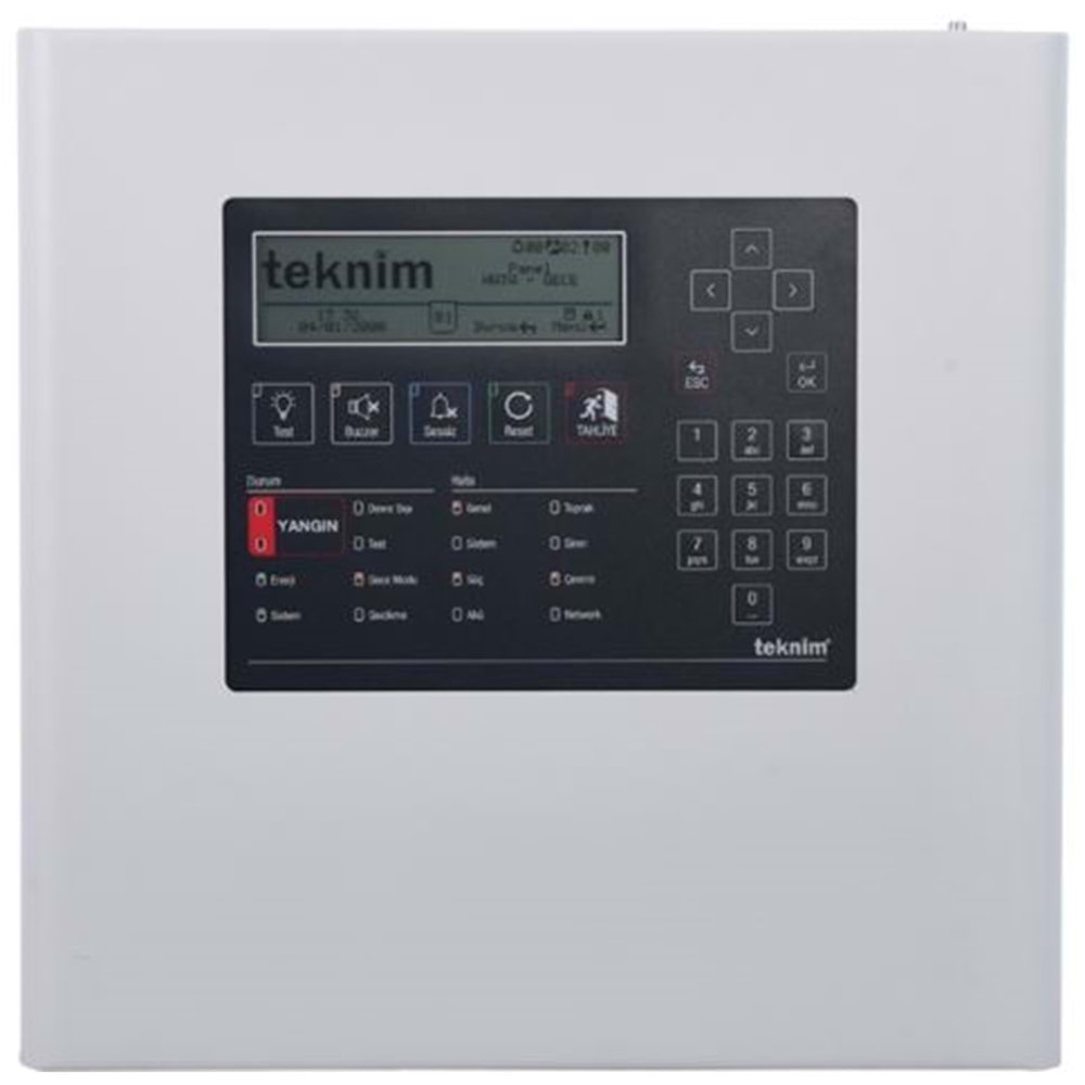 Teknim TFP-1214 Analog Adresli Yangın Alarm Paneli 4 LOOP Network Edilebilir