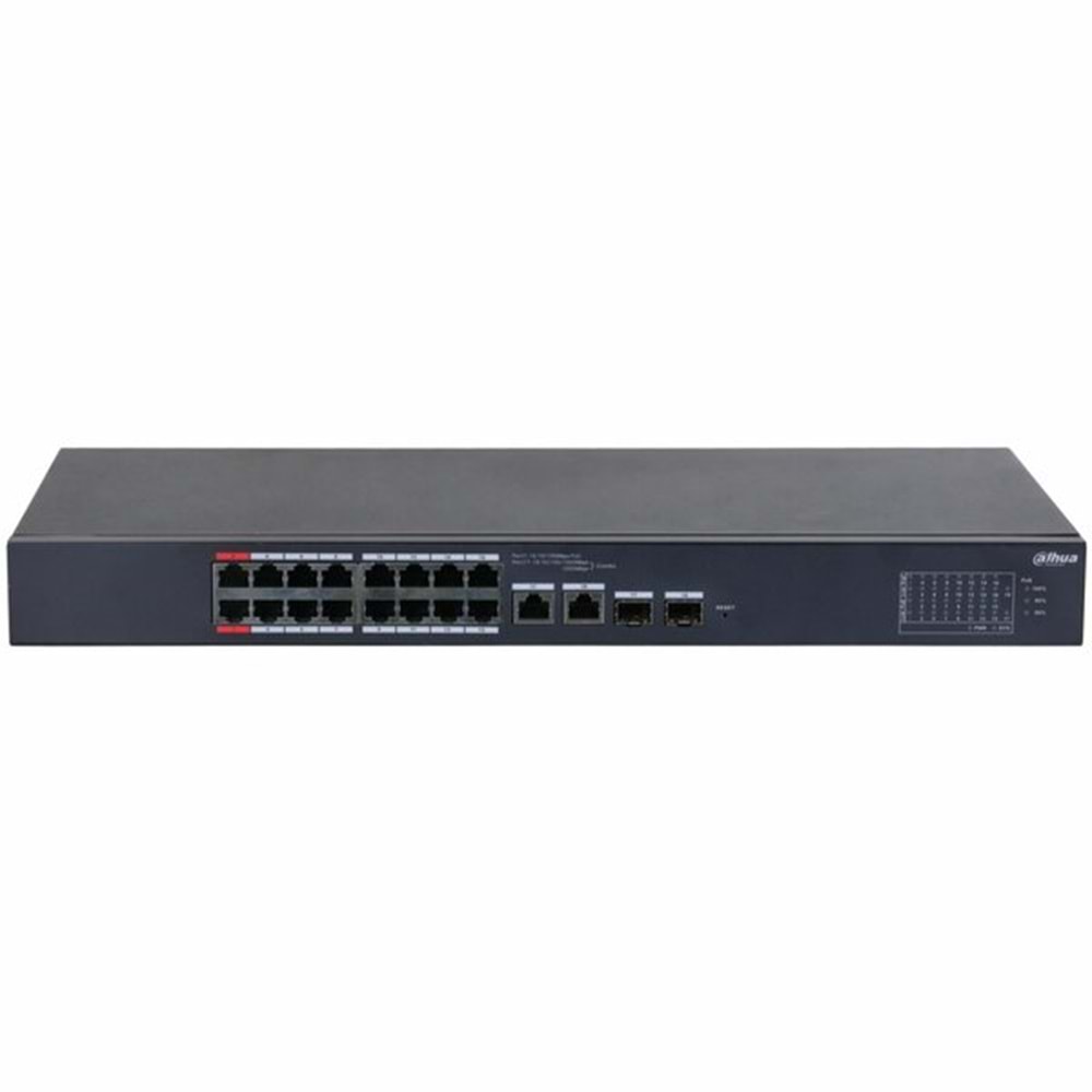 DahuaCS4220-16GT-135 20-Port Yönetilebilir 16-Port PoE Bulut Gigabit Switch