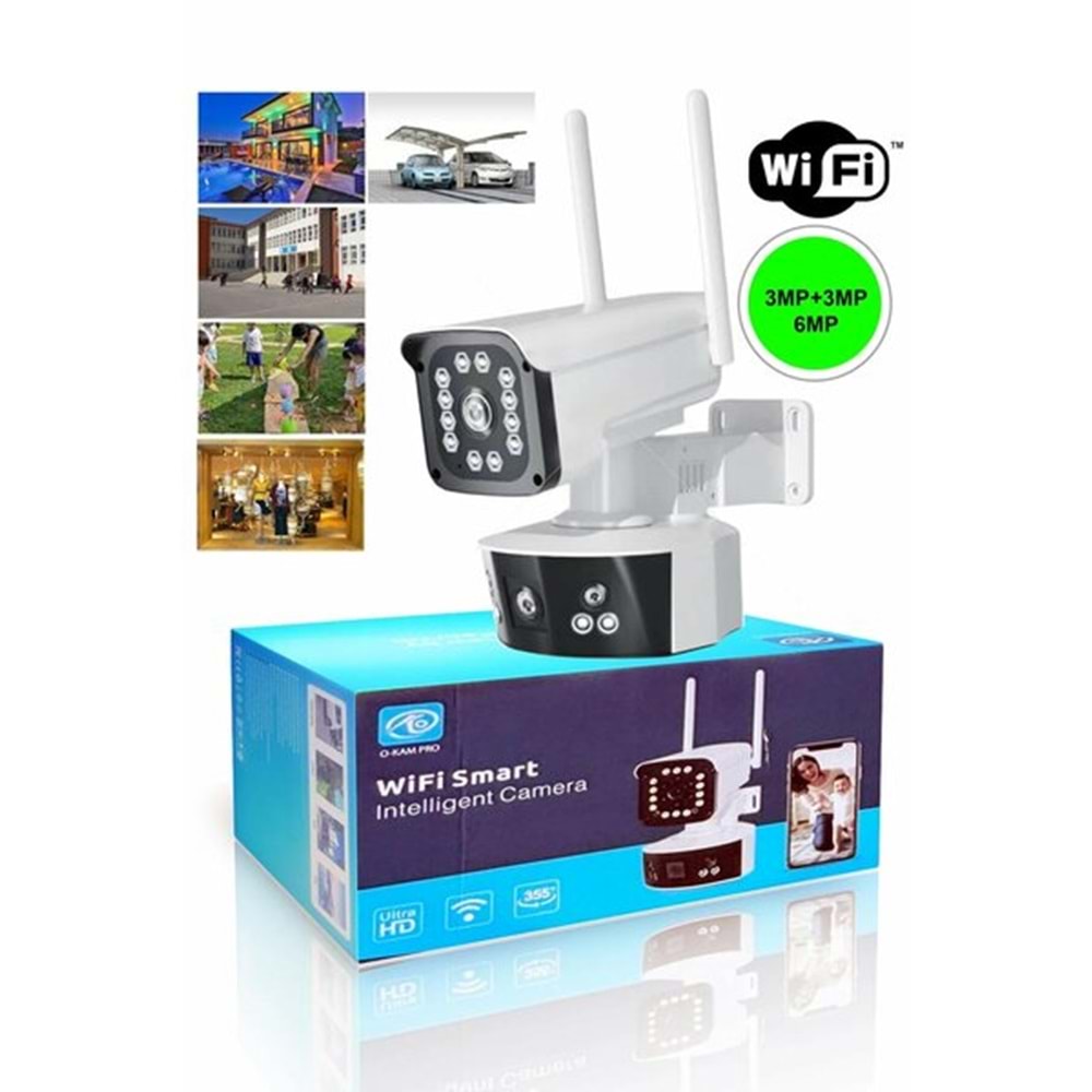 O-kam 3032 6MP Dual Lens WIFI PTZ Camera