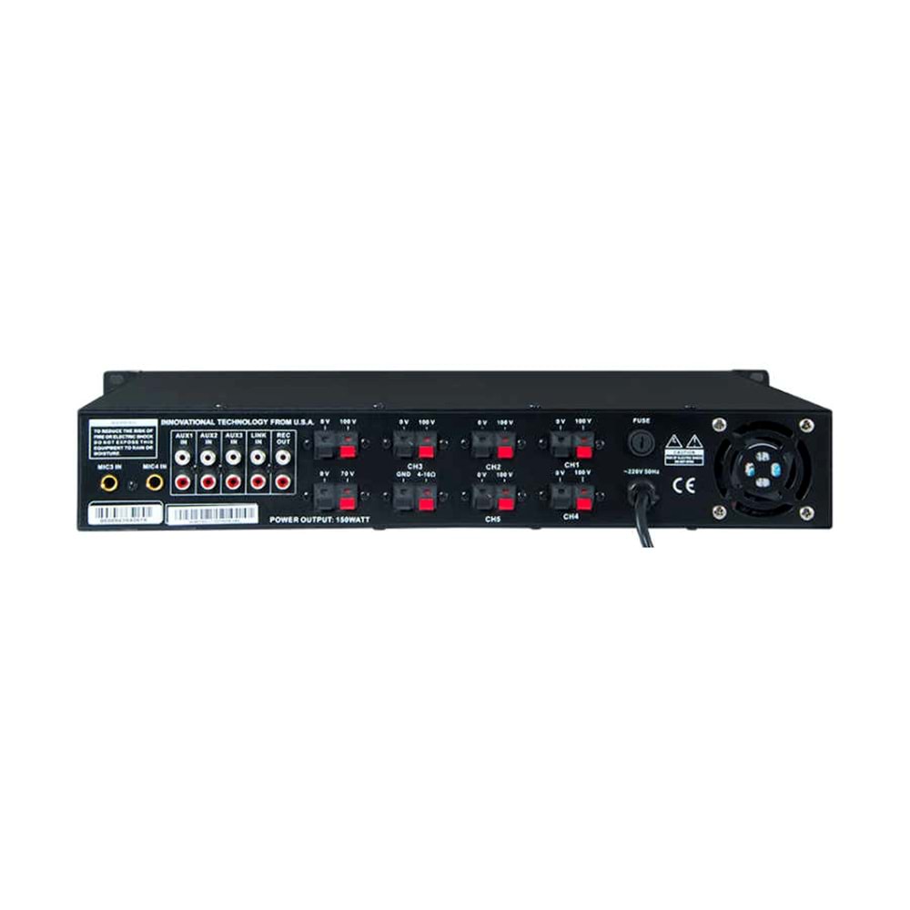 Westa WM-150UT Mixer Amfi 150Watt/100Volt - 6 ZONE