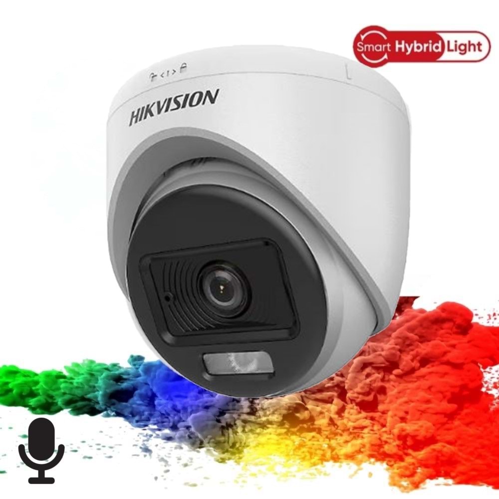 Hikvision DS-2CE70DF0T-LPFS 2MP 2.8mm ColorVu TVI 4in1 Dome Kamera