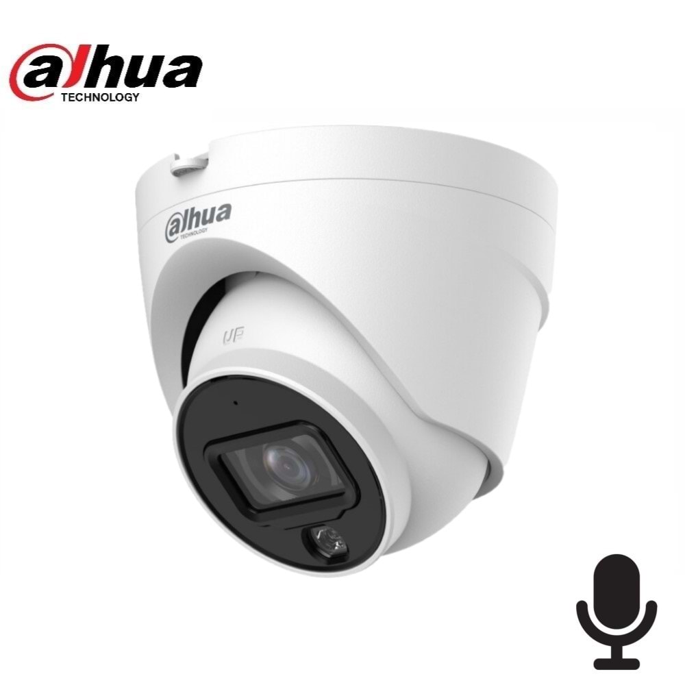 Dahua IPC-HFW1431V-SA-0280B-S6 4MP Sesli Dome Starligth