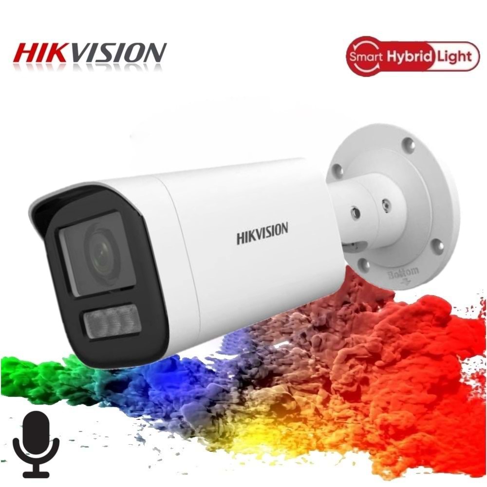Hikvision DS-2CD1623G2-LIZSU 2MP Motorize H265+ IP Bullet Kamera Smart Hybrid Light+Ses