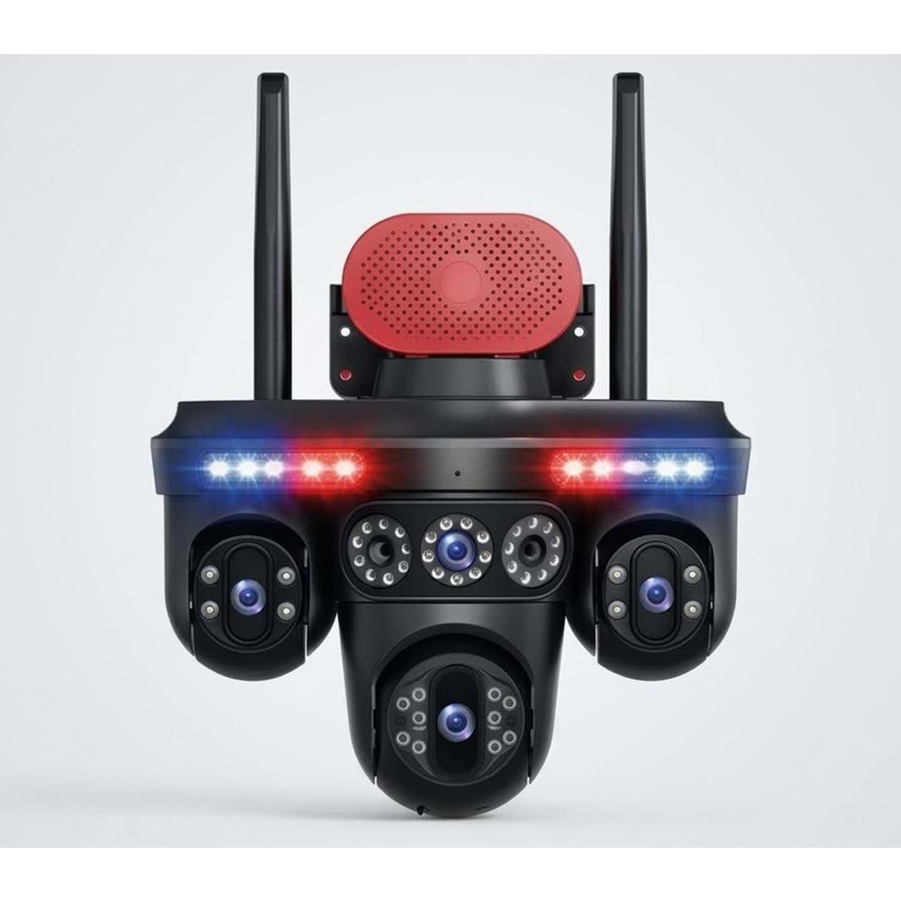 LongPlus LP-W158 HiEasy 2x4 Kameralı Akıllı Wi-Fi Güvenlik Kamerası