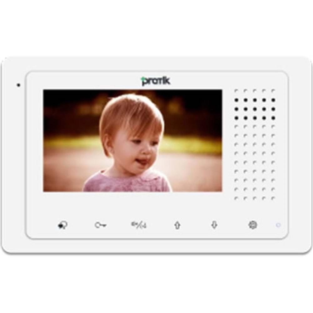Pratik Kart 2K-400 4.3inc Daire İçi Monitör(Dokunmatik Buton)