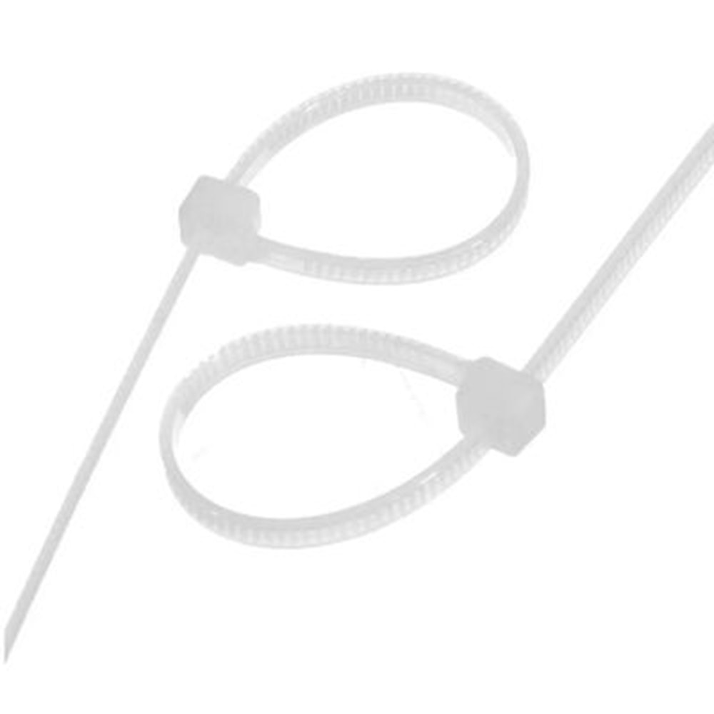 4x250mm Beyaz Kablo Bağı(250Adet)