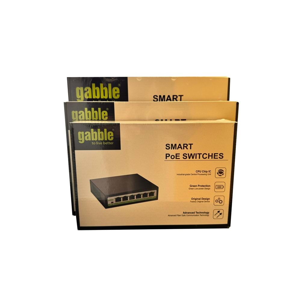 Gabble GAB-P82Mg 10/100M 8 Port POE+2 Port Uplink GB