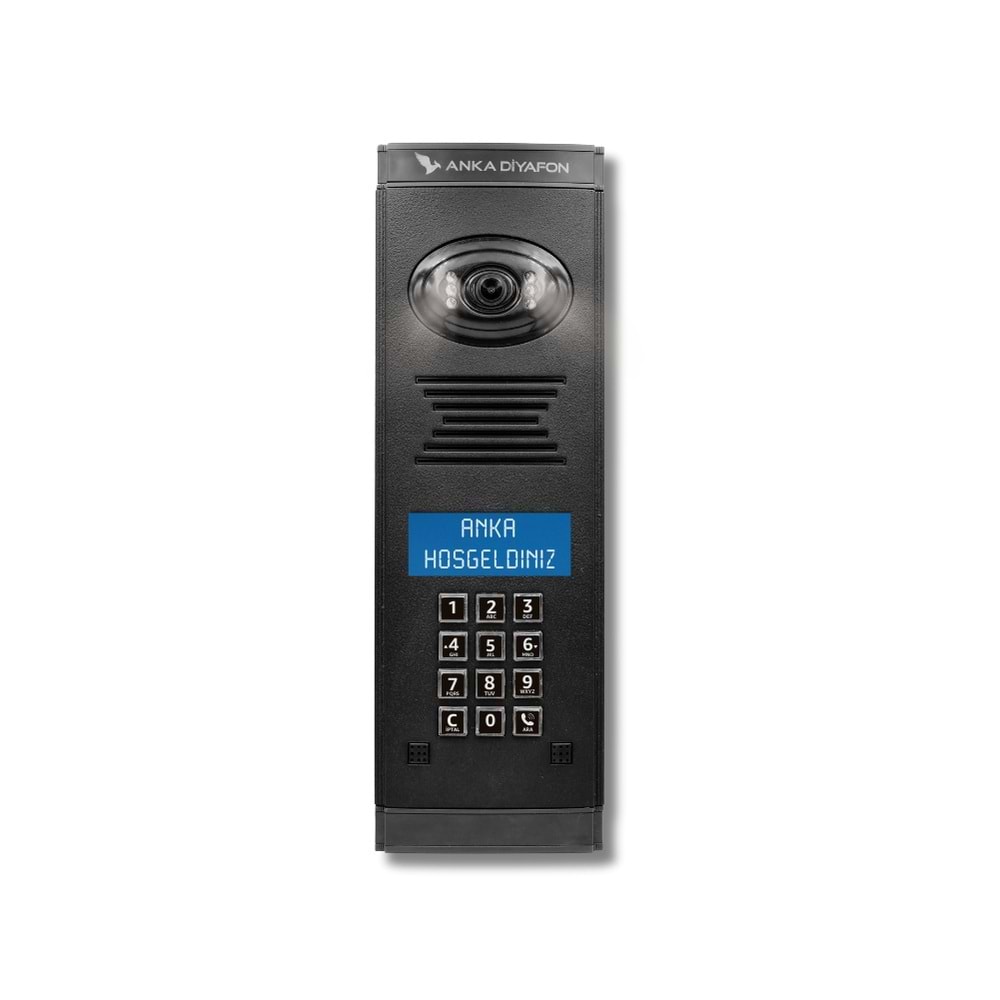 Anka ZTP200 2 Satır LCD Şifre Geçişli Kameralı Dijital Kapı Paneli