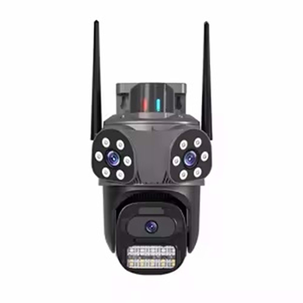 X5 Tech RX-35AI 3 Kameralı Dual Lens 3MP+3MP+3MP Wifi Kamera Icsee RJ45/Wifi OnVif