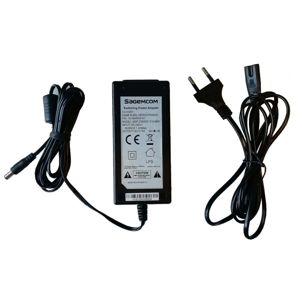 Sagemcom 12V 5A Adaptör