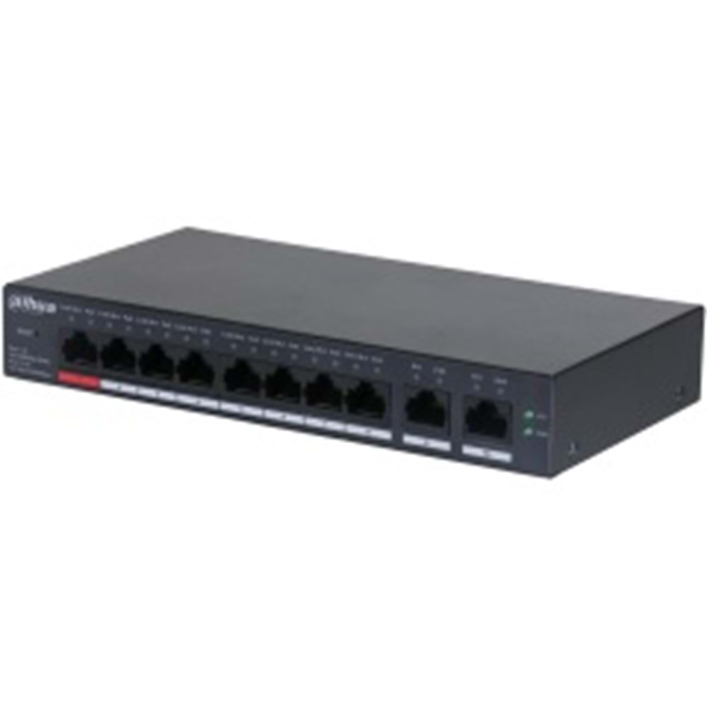 Dahua CS4006-4ET-60, 4 Port, Megabit, PoE 60W, 2 Port Uplink, Cloud Yönetilebilir, Switch