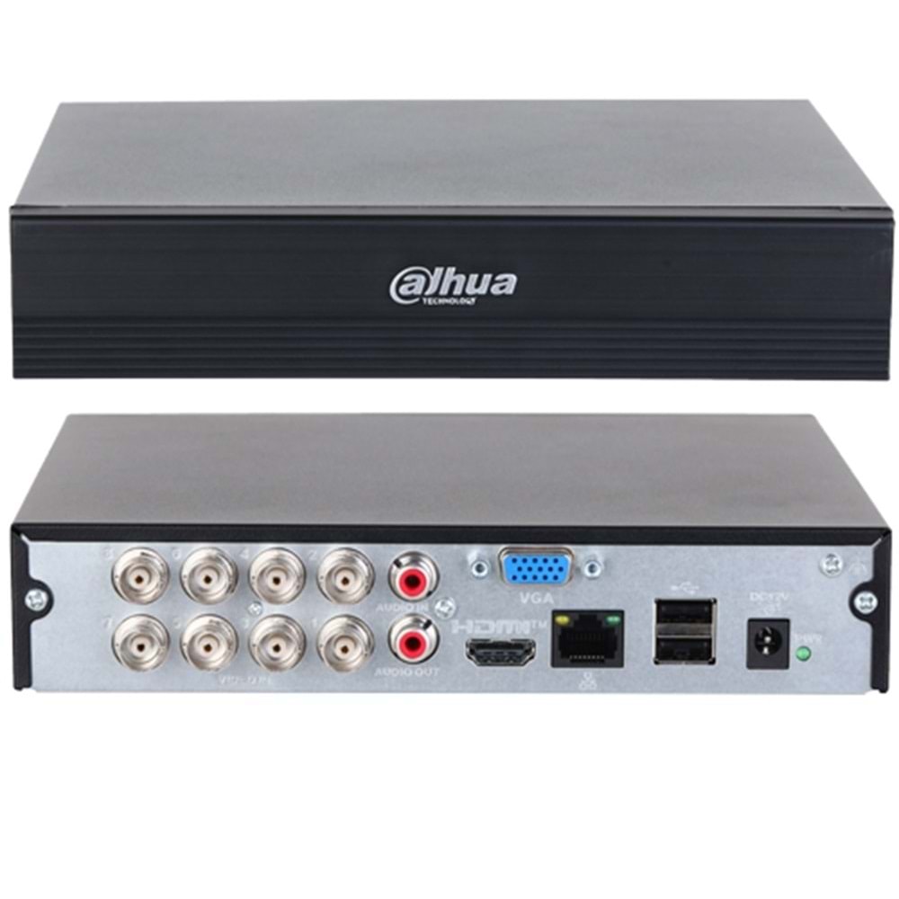 Dahua DH-XVR1B08-I/T - 8 Kanal Penta-Brid 1080N/720p Cooper 1U 1HDD WizSense Digital Video Recorder