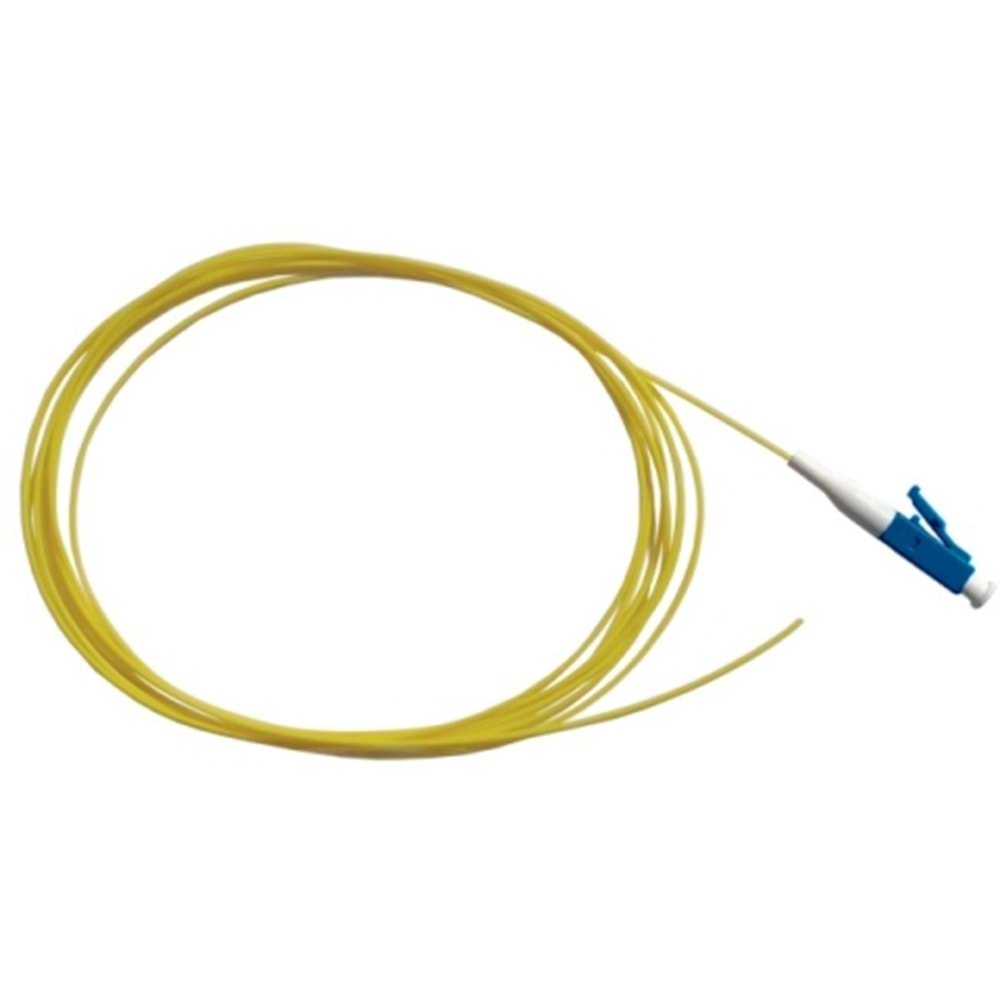 LSZH 9/125 LC/UPC Single Mode Fiber Optik Pigtail 1mt - Sarı