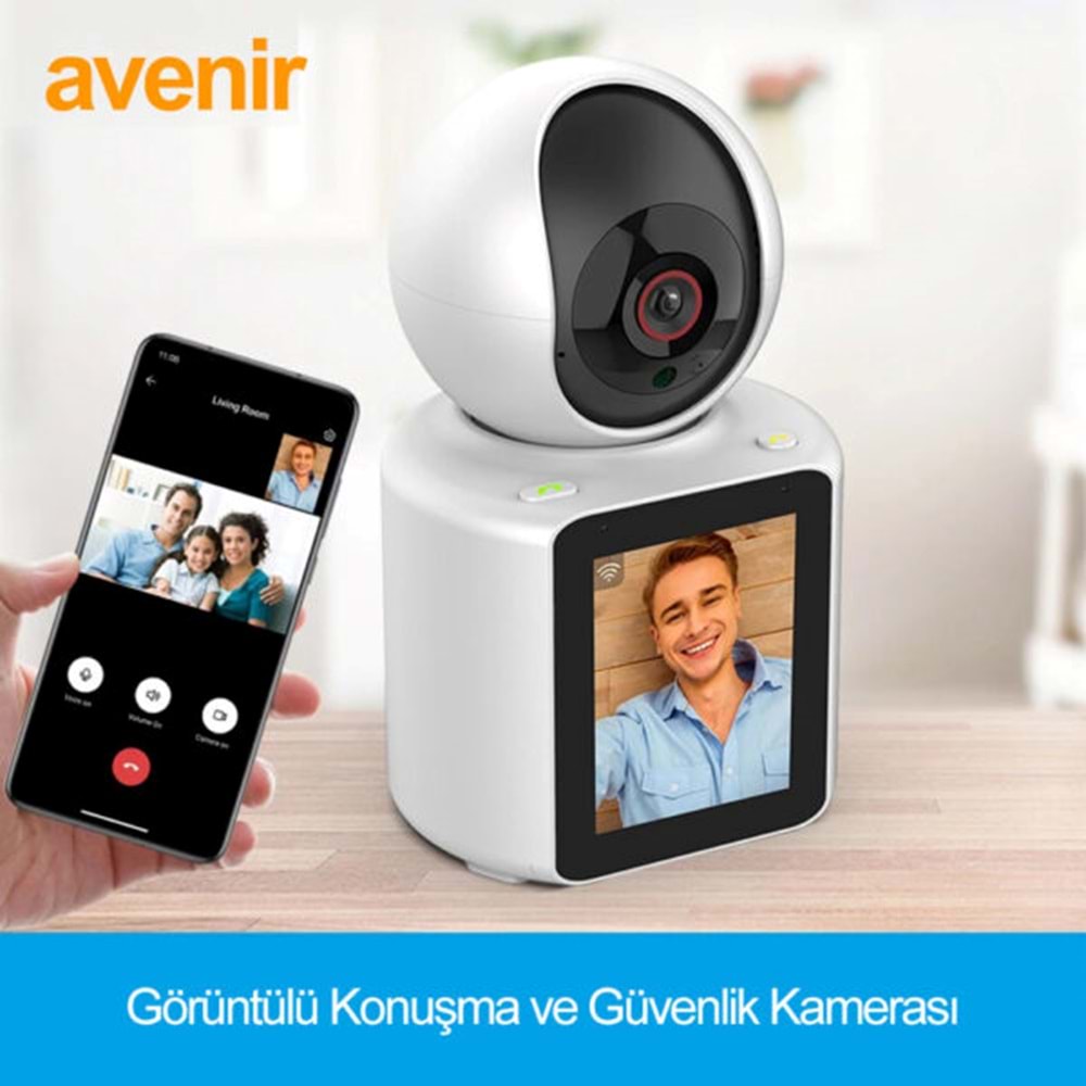 Avenir AV-S225 2 MP 360° Dönebilen Wifi Bebek Kamerası