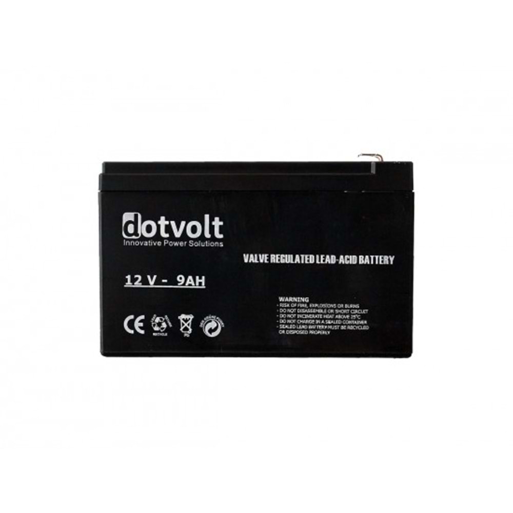 Dotvolt DT 12V 9 AH Kuru Tip Ups AKÜ