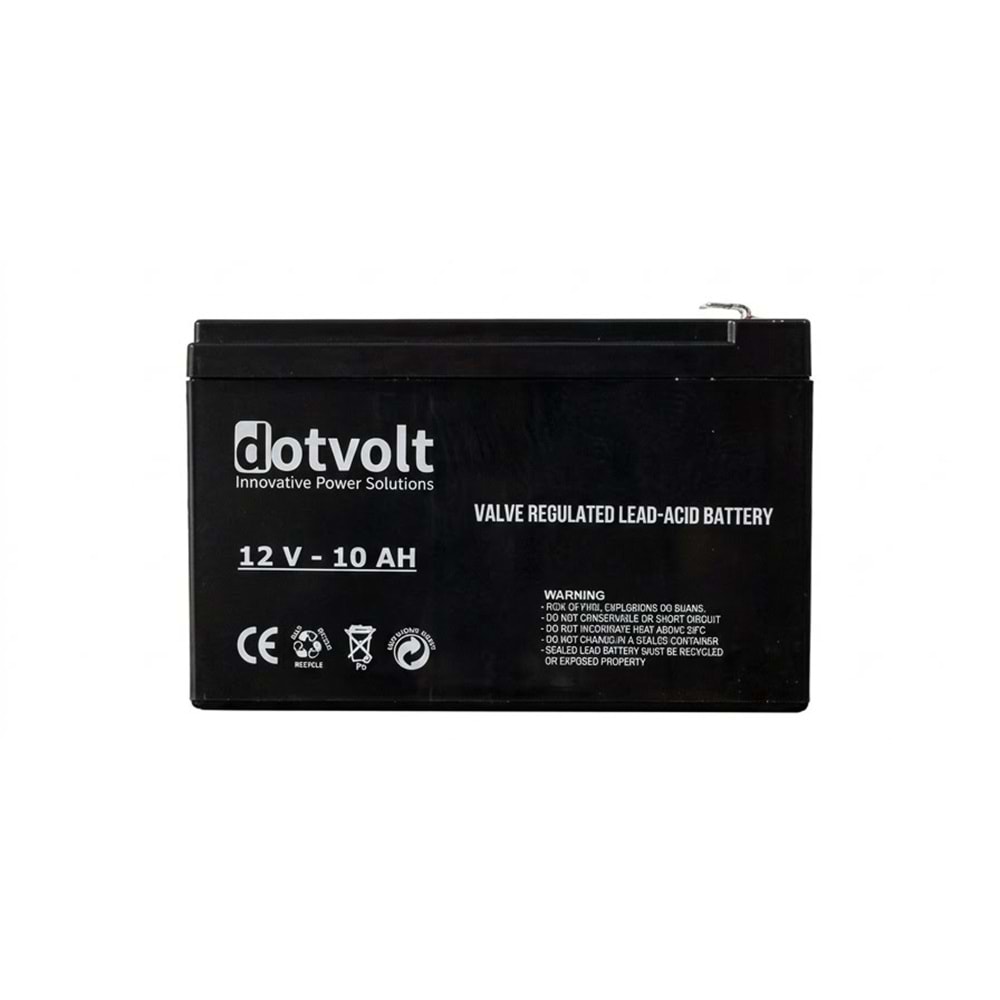 Dotvolt DT 12V 10 AH Kuru Tip Ups Akü