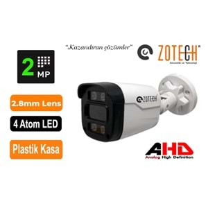 Zotech ZT-T204HD28 2MP 4 Atom Led 2.8mm 4in1 Kamera (45Mt)(S)