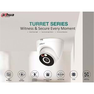 Dahua DH-T2A-PV 2MP Smart Dual Light Wi-fi SD Card IP Dome Kamera (30Mt)(Mikrofon Hoparlör)