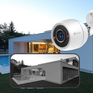 Ezviz CS-C3T 2MP Wi-Fi Bullet Kamera (Ses Alma)(Hikvision NVR Destekler)
