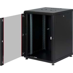 Ager 16U AGR16U6060E 600X600 Agena Serisi Dikili Tip Kabinet Siyah(Fan/Tekerlek Takımı Dahil)