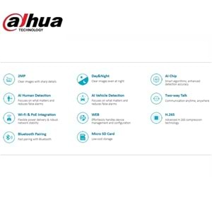 DahuaIPC-K1230K-STW-0280B 2MP Compact Wi-Fi & PoE Camera