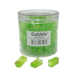 Gabble EZ RJ45 Renkli Konnektör 100lü Yeşil