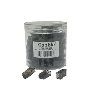 Gabble EZ RJ45 Renkli Konnektör 100lü Siyah