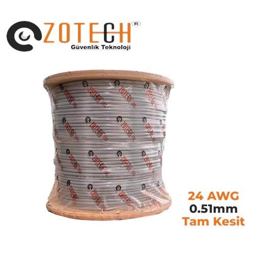 Zotech 6024500 24Awg Cat6 Network Kablo 0,51mm U-UTP Kasnak(500Mt)