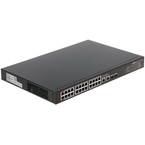 Dahua PFS3228-24GT-360 24 Port GigaBit 24 Port PoE 360W +2 Port SFP +2 Port GigaBit Uplink