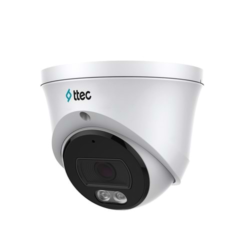 Ttec Defend IPDP-2330M-WMS/SL 2MP 2.8mm H265+ Micro SD PoE IP Starlight Hibrit Dome Kamera(Sesli)(30Mt)