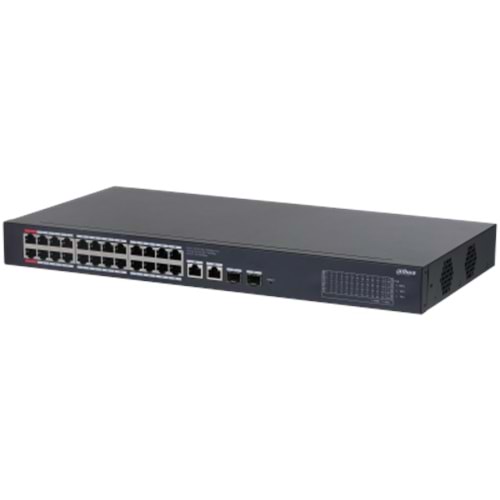 Dahua CS4228-24GT-240 24Port 2GB Uplink 2 SFP Yönetilebilir PoE Switch