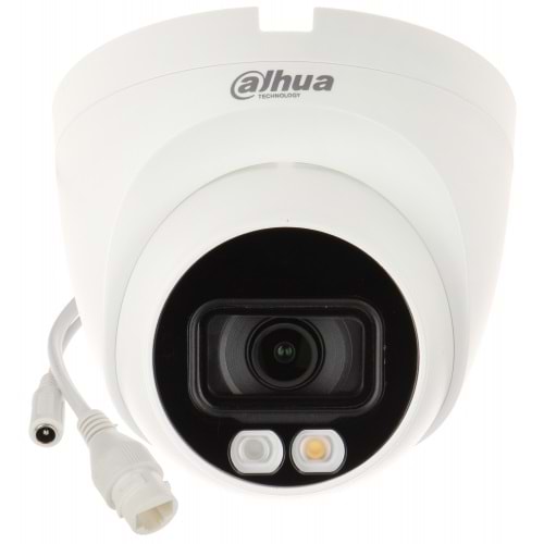 Dahua IPC-HDW2449T-S-IL 4MP Full Color 2.8mm H265+ 30Mt PoE Dome IP Kamera(Sesli)