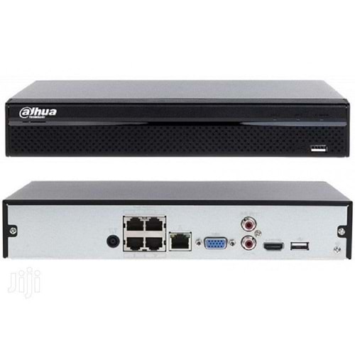 Dahua NVR2104HS-P-4KS3 - 4 Kanallı Kompakt 1U 4PoE 1HDD Lite Ağ Video Kaydedici