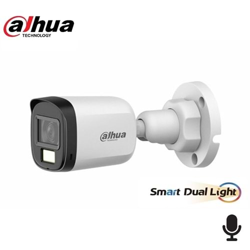 Dahua DH-HAC-B1A51P-U-IL 0360B-S2 5 MP Akıllı Çift Işıklı HDCVI Bullet Kamera(30m IR)
