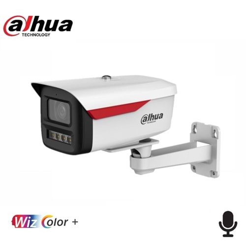 Dahua IPC-HFW2449M-S-LED-0360B-B-PRO 4Mpix WizColor 3,6mm Lens H265+ 50Mt Gece Görüşü IP67 Dahili Mikrofon PoE Bullet IP Kamera