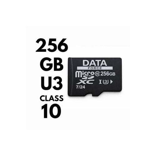 DataForce 256GB U3 Hafıza Kartı 7/24