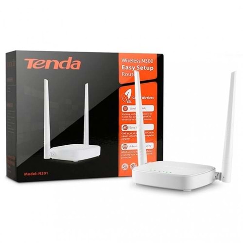 Tenda N301 4Port Wifi-N 300Mbps 2 Anten Router/AP