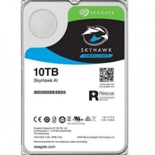 Seagate Skyhawk 3.5 10TB Sata3 256MB 7200 7/24 Güvenlik Diski ST10000VE0008 (Distribütör Garantili)