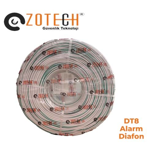 Zotech DT8250 DT8 Diafon Alarm Kablosu 250Metre