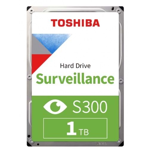 Toshiba 1TB 5400Rpm S300 128MB HDWV110UZSVA 7/24 Güvenlik Diski (Distribütör Garantili)