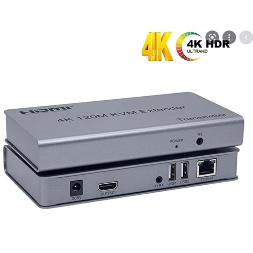 Ethernet RJ45 Extender HDMI+USB (120mt.)