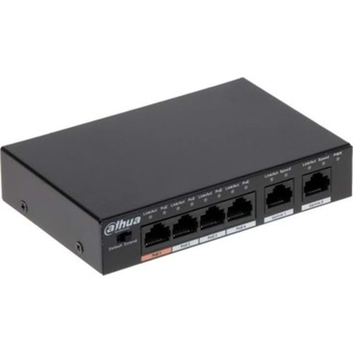 Dahua PFS3006-4ET-60 6 Port Megabit 4 Port PoE 60W Yönetilemez PoE Switch