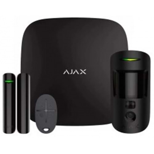 Ajax HubKit Plus/StarterKit Plus Gelişmiş Kablosuz Alarm Seti (Siyah)