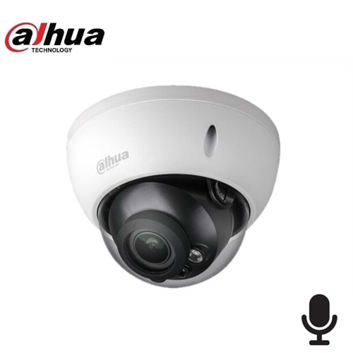 Dahua IPC-HDBW2841R-ZAS-27135 8Mpix, 2,7-13,5mm Lens, H265+, Dahili Mikrofon, 40Mt Gece Görüşü, IP67, PoE Dome IP Kamera