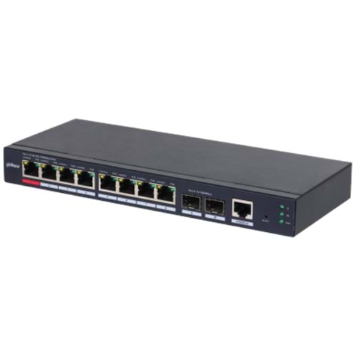 Dahua S4210-8GT-110 10PORT YÖNETİLEBİLİR GB SWİTCH 8P POE
