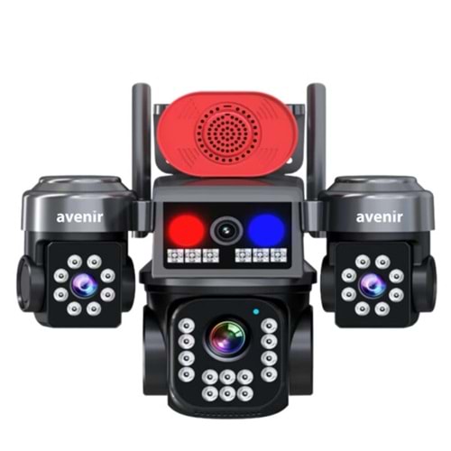 Avenir AV-S315 12MP 4 Kameralı Wifili Sirenli Kamera