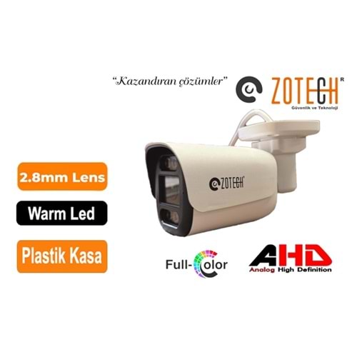 Zotech FC-GBP206HD28 2MP 6 WarmLed 2.8mm Plastik 4in1 Kamera (45Mt)(S)